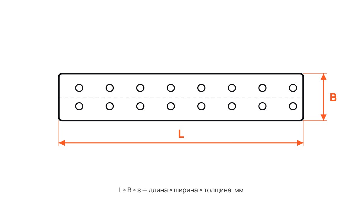 Пластина с гайкой