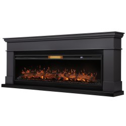 Каминокомплект: Очаг Royal Thermo Aurora RTFP/P-AR60LS, портал California 60 G, графит